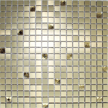 Мозаика алюминиевая на сетке