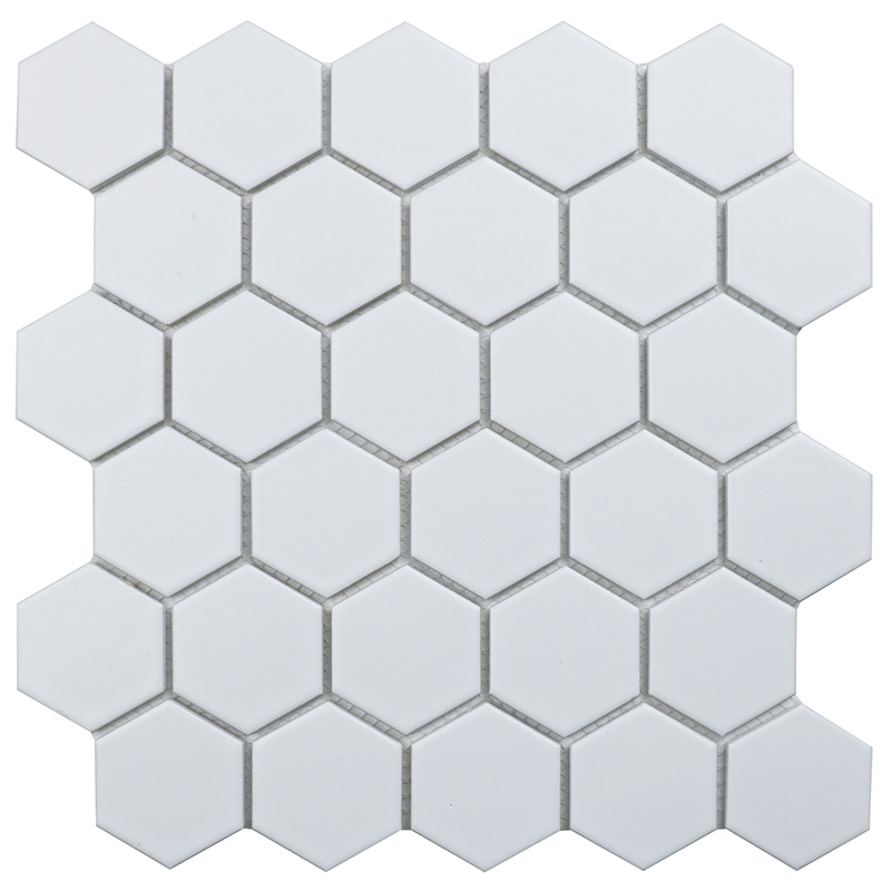 Керамическая мозаика Hexagon small White Matt (IDL1005)