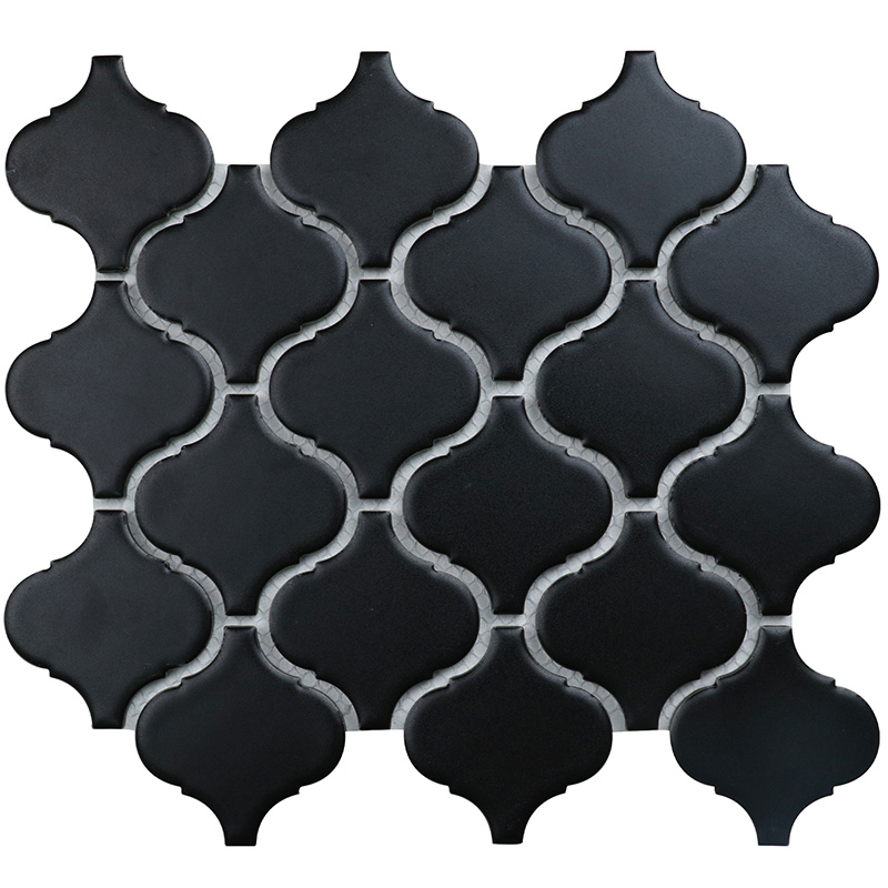 Керамическая мозаика в виде формы фонаря Latern Black Matt (DL4810) 