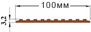 Схема противоскользящей накладки на ступени NEXT П100