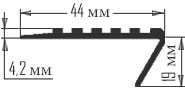 Схема противоскользящей накладки на ступени NEXT У44