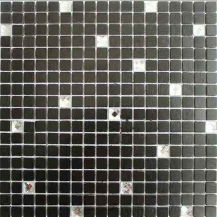 Мозаика алюминиевая на сетке