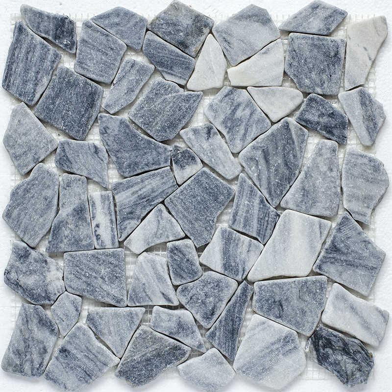 Мозаика из натурального мрамора Split Grey Matt (JMST050) коллекции Wild Stone.