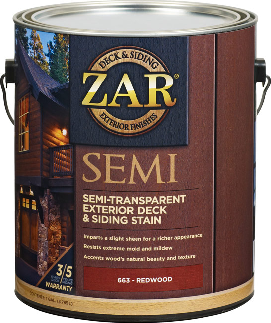 Полупрозрачная защитно-декоративная пропитка Zar Semi-Transparant Deck and Siding.
